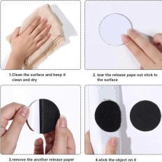 10 paires de bandes auto-agrippantes rondes noires de 50... 2
