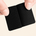 10 Coppie Ferma Tappetini Auto Adesivi 16x70mm Hook Loop Nero Antiscivolo