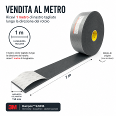 3M Bumpon SJ5816 Adhesive Bumper in Black Polyurethane... 2