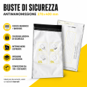 Sicherheitsumschlag mit Zahlencode und Barcode 270x400mm