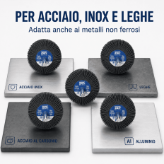 5 Roues à Lamelles SAIT SAITOR-G P60 40x20x6 mm sur Tige... 2