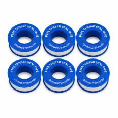 6 Rolls PTFE Thread Seal Tape for Plumbing 15 mm x 10 m