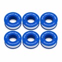 6 Rotoli Nastro PTFE Sigillafiletti per Idraulica 15 mm x 10 m