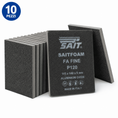 10 SAIT-FOAM Schleifschwämme FA P120 115 × 140 × 5 mm 2