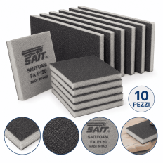 10 SAIT-FOAM Abrasive Sponges FA P120 115 × 140 × 5 mm