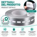 Micro-Perforated Ventilated Aluminum Tape for Multiwall Polycarbonate 12.5 m
