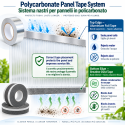 Dichtband aus Vollaluminium für Hohlkammerplatten aus Polycarbonat 12,5 m