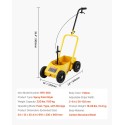 Carro Traça-Linhas de 4 Rodas Largura Regulável 56-102 mm para Sinalização Horizontal