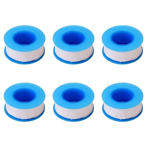 6 Rotoli Nastro PTFE Sigillafiletti per Idraulica 12 mm x 10 m