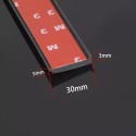 Self-adhesive protective rubber trim for car wheel arches