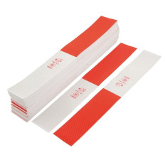 10x Klebstreifen Schutz 3M ™ Auto-LKW 30cm x 5cm weiß / rot