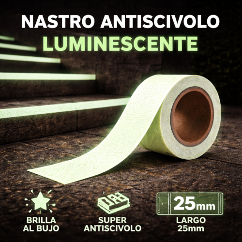 Fita adesiva antiderrapante fosforescente para...