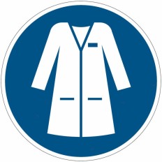 Gebotszeichen M059 „Laborkittel benutzen“ – ISO 7010,...