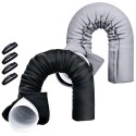 Housse isolante pour gaine de climatiseur mobile, noire et grise