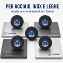 5 Rodas de Lamelas SAIT SAITOR-G P60 40x20x6 mm com Haste para Metal
