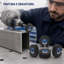 5 Roues à Lamelles SAIT SAITOR-G P60 40x20x6 mm sur Tige pour Métal