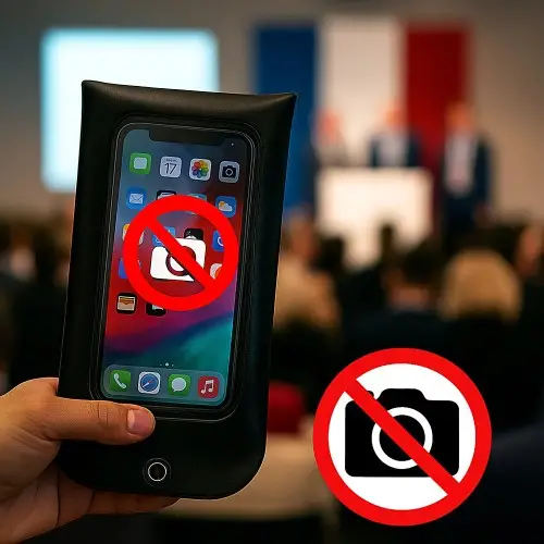25 Borse custodia di sicurezza per cellulare anti-fotocamera