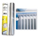 Heat reflective radiator panel 70x100 cm: the roll from both sides and fitted behind a radiator