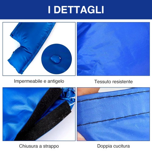 Funda aislante antiheladas para contador de agua – 55 x 25 cm, exterior, tubos y válvulas