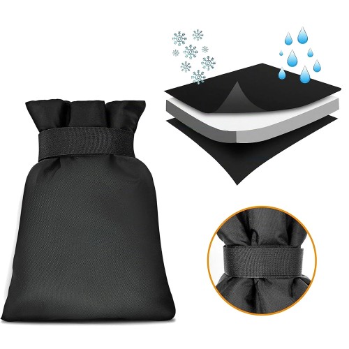 Copri rubinetto esterno antigelo – kit 2 pezzi, 20 x 15 cm, per rubinetti da giardino