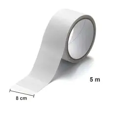 Cinta transparente para reparar tiendas 8 cm x 5 m y tienda reparada 2