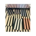 Panneau acoustique fonoabsorbant à lames pour faux plafond ignifuge B-s2