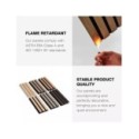 Panneau acoustique fonoabsorbant à lames pour faux plafond ignifuge B-s2