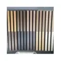Slatted acoustic sound-absorbing panel for false ceiling fire-resistant B-s2