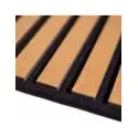 Panneau acoustique fonoabsorbant à lames pour faux plafond ignifuge B-s2