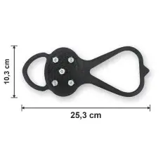 Crampons antiderrapantes de cidade com 5 pitões de aço, um par 2