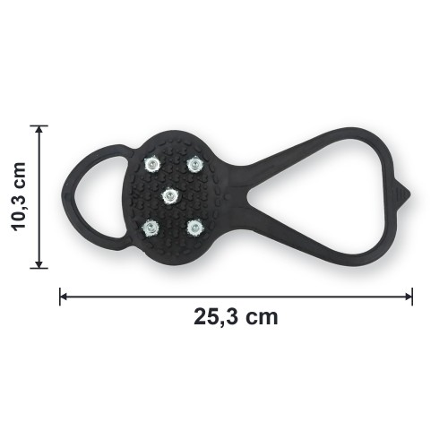 Dimensions du crampon de ville : 25,3 x 10,3 cm, taille unique