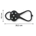 Dimensions du crampon de ville : 25,3 x 10,3 cm, taille unique