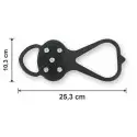 Misure del ramponcino da città: 25,3 x 10,3 cm, taglia unica