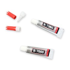 Set mit 10 Tuben transparentem B-7000-Kleber – je 3 ml 2