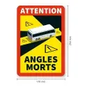Adesivo angolo morto camion e bus – modello francese Angles morts 250x170 mm, PVC adesivo o alluminio
