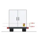 Adhesivo ángulo muerto camión y autobús – modelo francés Angles morts 250x170 mm, PVC adhesivo o aluminio