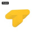 Lot de 10 marqueurs en T jaunes