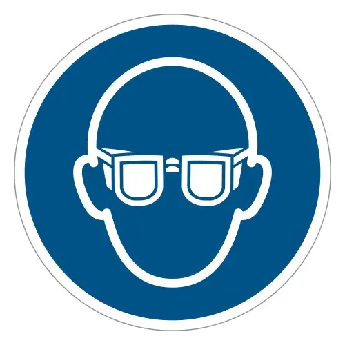 Gebotszeichen M004 „Augenschutz benutzen“ – ISO...