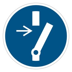 ISO 7010 M021 Disconnect before carrying out maintenance...