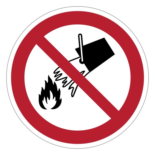 Panneau adhésif ISO 7010 P011 « Interdiction...