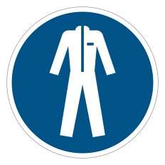 Sinal de obrigação ISO 7010 M010 – Usar vestuário de...