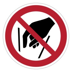 Verbotszeichen P015 „Hineinfassen verboten“ – ISO 7010,...