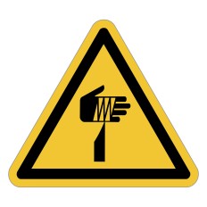 Señal de advertencia ISO 7010 W022 – Objetos afilados –...