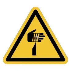 Sinal de perigo ISO 7010 W022 – Perigo objetos...