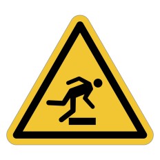 Panneau adhésif ISO 7010 W007 « Obstacle au sol » – 50 ou...