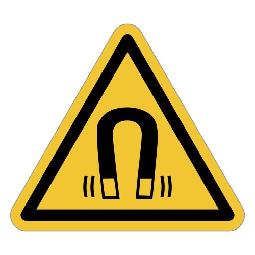 ISO 7010 W006 Magnetic field – self-adhesive...