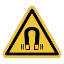ISO 7010 W006 Magnetic field – self-adhesive sign, 50/100 mm