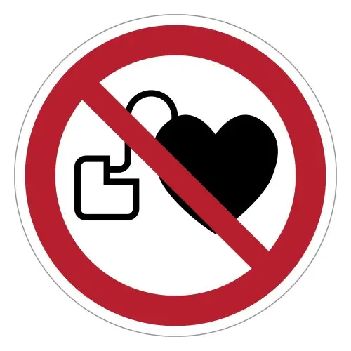 ISO 7010 P007 No access for people with active...