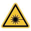 ISO 7010 W004 Laser beam – self-adhesive sign, 50/100 mm