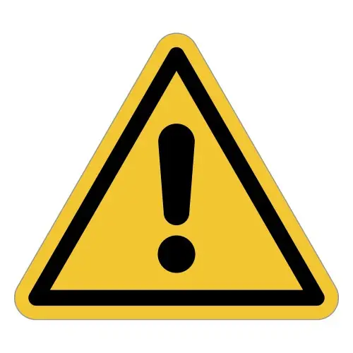 Sinal de perigo ISO 7010 W001 – Perigo geral –...